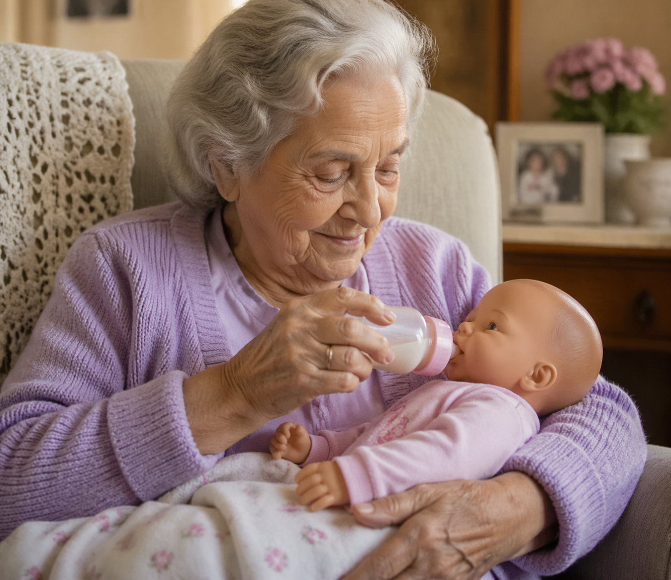Alzheimer e afeto: como os bonecos ajudam a acalmar e a conectar